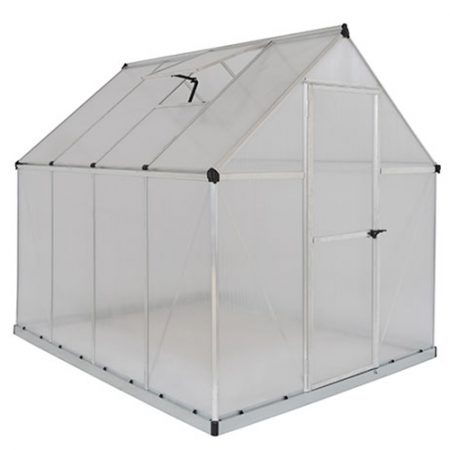 Mythos™ 6×8 Silver Greenhouse - Raintech Irrigation